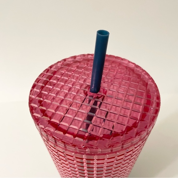 Starbucks Watermelon Pink Purple Gradient Ombre Grid 24oz Venti Tumbler - Picture 7 of 14